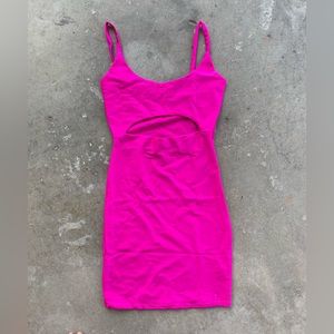 Fashion Nova Cut To The Chase Mini Dress In Pink Size S